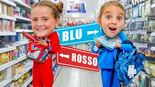 BLU vs. ROSSO - Back to School Color Challenge