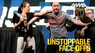 UFC Unstoppable Press Conference Staredowns