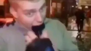 Man eats microphone