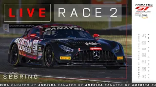 LIVE | Race 2 | Sebring International Raceway | Fanatec GT America powered by AWS 2024