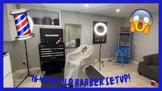 16 Year old barber set up!