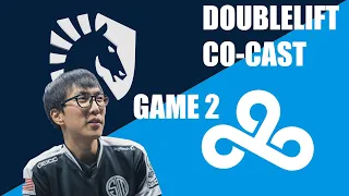 Doublelift co-cast Team Liquid vs Cloud9 | LCS Lock-in Finals Game 2