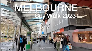 Walking Tour Melbourne City Australia Winter 2023