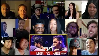 MB14 vs SARO | GBB LOOPSTATION 2017 | SEMI FINAL - Reaction Mashup - Beatbox reaction (reupload)