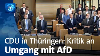 Thüringen: Zusammenarbeit von CDU, AfD und FDP in der Kritik