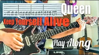 Queen - Keep Yourself Alive - Guitar Play Along (Guitar Tab)