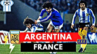 Argentina vs France 2-1 All Goals & Highlights ( 1978 World Cup )