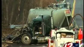 Tractor trailer accident causes detours