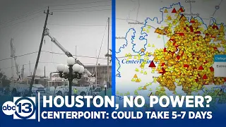 Worst-case scenario for power outages 5-7 days, CenterPoint says