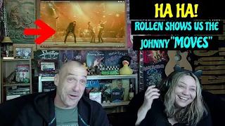 Reaction - Johnny Hallyday - Play no rock'n'roll for me Live - Angie & Rollen Green