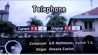 TELEPHONE Sheena Easton  🎵Karaoke Version🎵