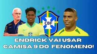 Endrick vai usar camisa 9 da seleção brasileira na Copa América.