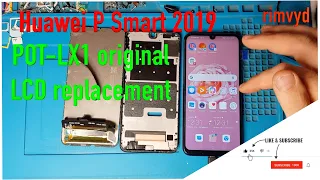 Huawei P smart 2019 POT LX1 original LCD with frame replacement