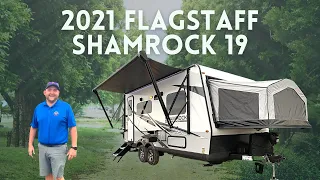 2021 Flagstaff Shamrock 19 Hybrid Travel Trailer @CampOutRVStratford in Stratford
