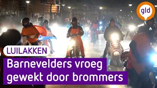 Wakker worden! Barneveld wordt gewekt met knallende scooters