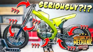 Real Motorcycle Builder Plays a Mechanic "Simulator"....