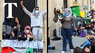 Students in Paris blockade university during Pro-Palestinian protest