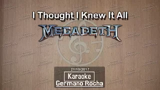 Megadeth - I Thought I Knew It All (Karaoke)