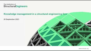 Knowledge management in a structural engineering firm