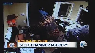 Sledgehammer robbery has store owner on edge