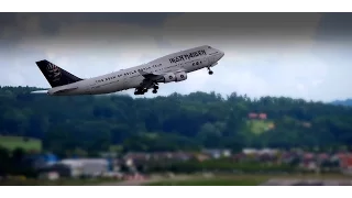 Iron Maiden - Ed Force One Takeoff @ Zurich Airport 04.06.2016