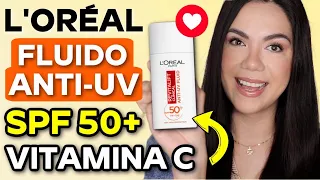 L'OREAL FUIDO HIDRATANTE ANTI-UV SPF 50+ VITAMINA C | MARIEBELLE COSMETICS