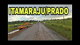 Obras no desvio de Itamaraju a Prado na BA 489