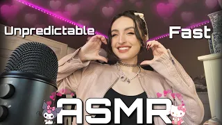 INTENSE FAST & AGGRESSIVE UNPREDICTABLE ASMR FOR TINGLES ( Random ASMR Trigger Assortment )