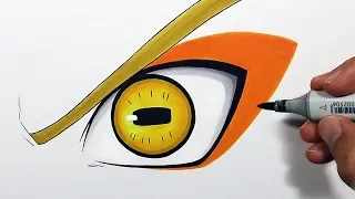 How To Draw Naruto's Sage Mode Eye - Step By Step Tutorial