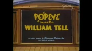 Popeye The Sailor Meets William Tell (1941) Redrawn Titles