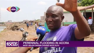 Major drains in Accra flood after the recent rains