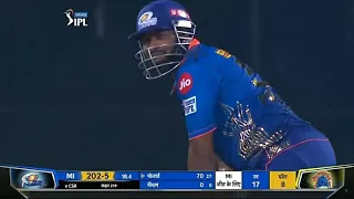 ipl 2021 | MI Vs CSK highlights | Kieron Pollard played stormy innings