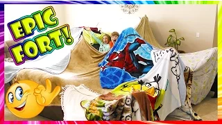 OUR EPIC BLANKET FORT! | We Are The Davises