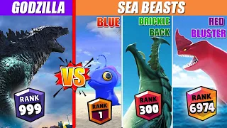 Godzilla vs Sea Beasts Level Challenge | SPORE