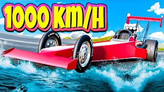 Cómo escapar de una inundación: ¡Arrancadas a 1000KMH en BeamNG Mods!