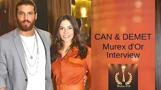 Can Yaman & Demet Ozdemir ❖ Interview ❖ Murex d'Or ❖ Can speaking English ❖  2019