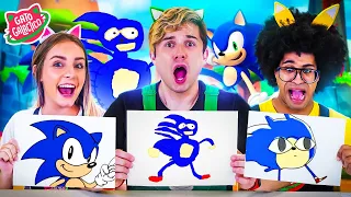 BATALHA DO DESENHO ENGRAÇADO | Quem Desenha Melhor o SONIC ?