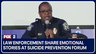 Law enforcement share emotional stories at suicide prevention forum