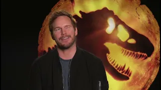 French lesson with Chris Pratt | Jurassic World Dominion press