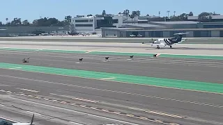 Pilatus PC-12/47 landing at Santa Monica Airport