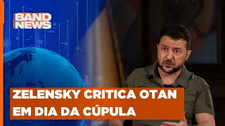 Zelensky diz que demora da OTAN para aderir Ucrânia é absurda | BandNews TV