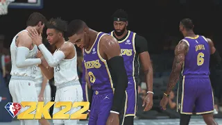 NBA 75th Season | LAKERS vs THUNDER | NBA 2K22 Current Gen Realistic Gameplay