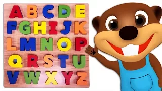 Kids Learn Colors & ABCs with Alphabet Puzzle Toy | Teach ABC Song & Colors Rhymes for Children