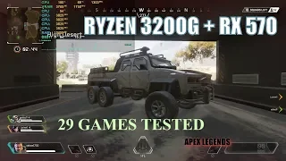 Ryzen 3 3200G with RX 570 29 games tested