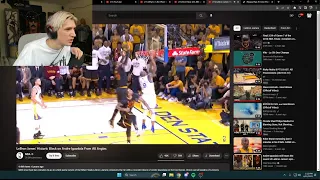 xQc reacts to Lebron James History Block on Andrew Iguodala