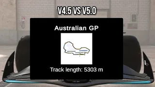 Australian GP Comparison (v4.5 vs v5.0) - Ala Mobile New Update Features (TRACKS VERSION #1)