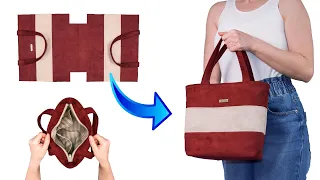 You will be surprised how easily you can sew this stylish bag!