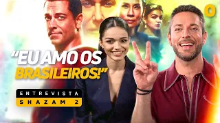 SHAZAM 2: ELENCO FALA SOBRE O BRASIL E BASTIDORES DO FILME | Entrevista