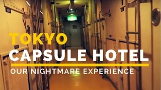 Tokyo CAPSULE HOTEL Experience NIGHTMARE