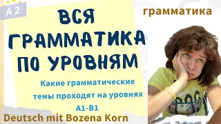 🇩🇪 Какие темы изучают на уровнях А1, А2, В1 🇩🇪